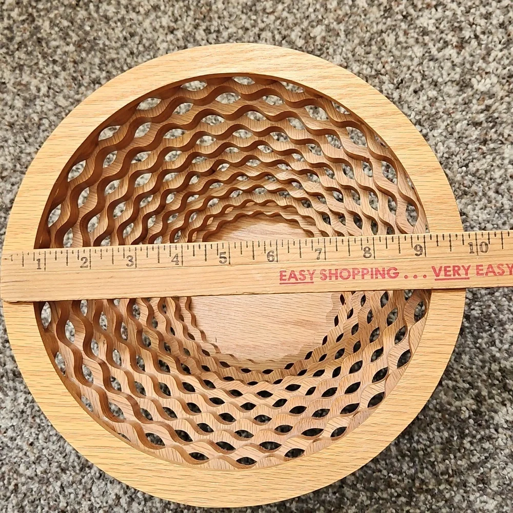 Handcrafted Wooden Fruit Accent Bowl